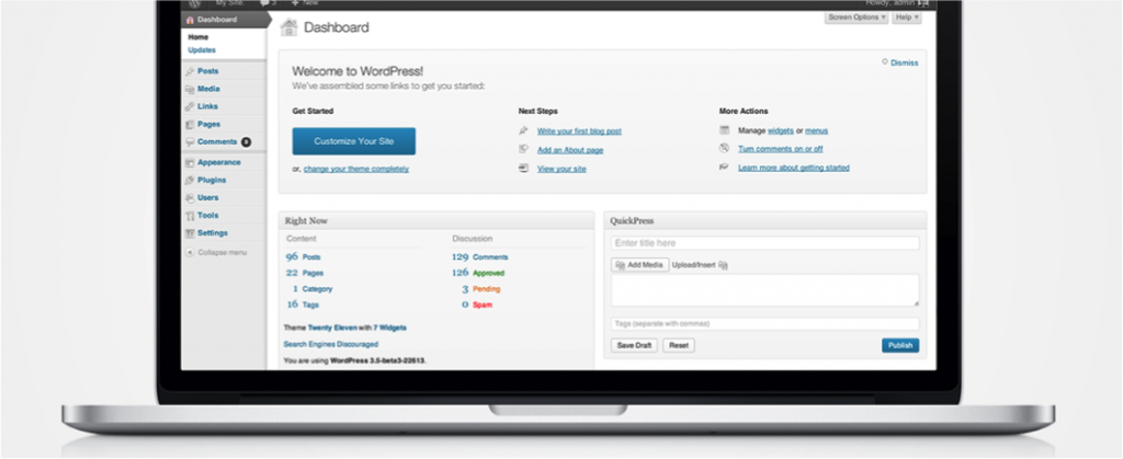 wordpress-dashboard